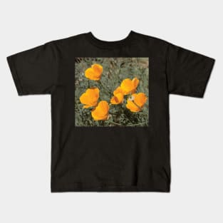 California Poppies Kids T-Shirt